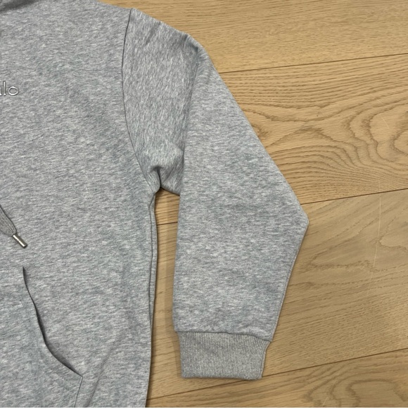 ALO Yoga Unisex Gray Zip-Up Hoodie and Jogger Set - Picture 5 of 16